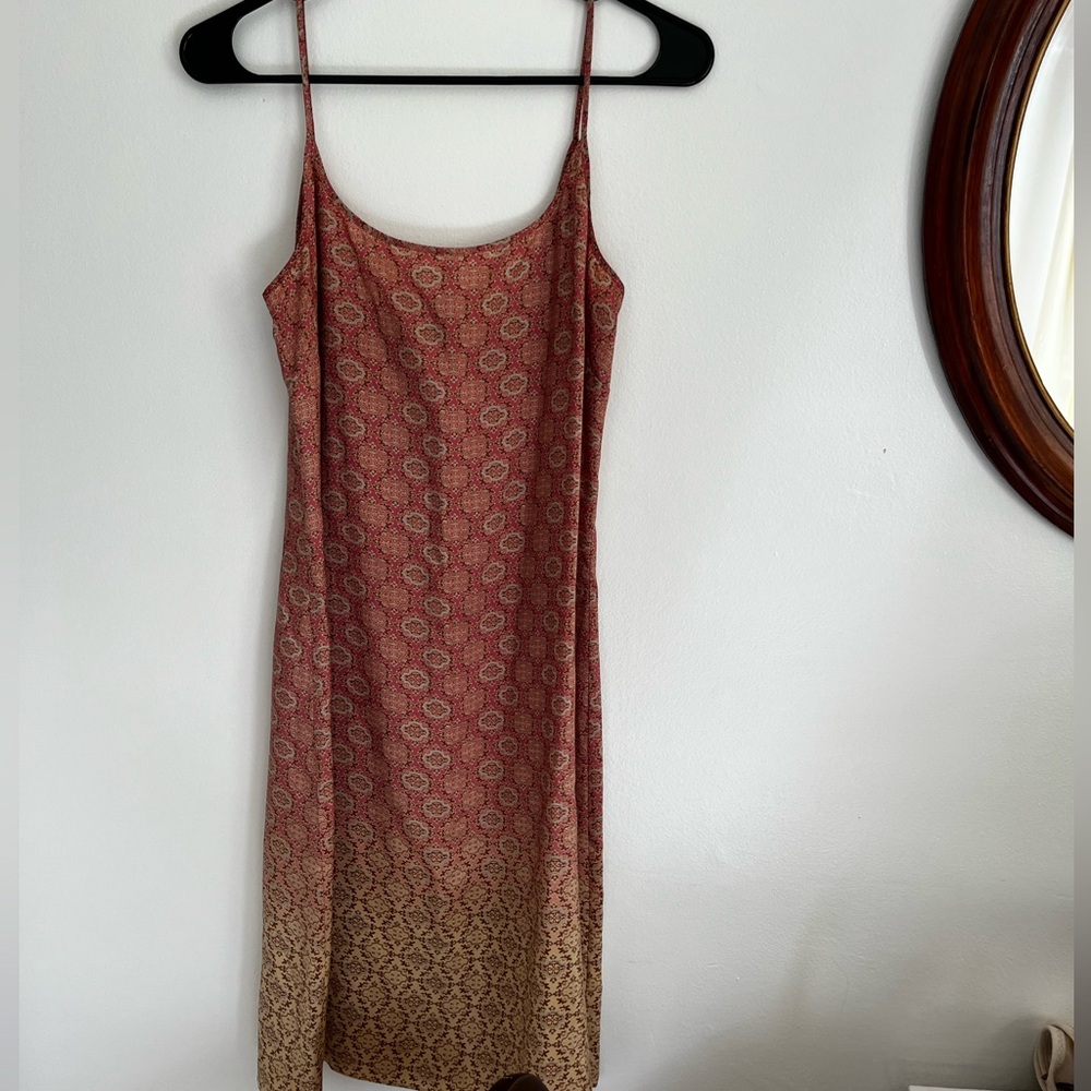 90s J. crew 100% Silk dress